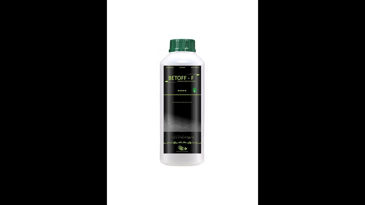 Betoff-F - Reinigungsflüssigkeit für Fugenmörtel. Kein Schrubben erforderlich.