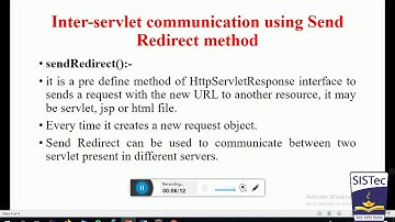 Inter Servlet Communication (Part-2) | Rajesh K. Rai | SISTec Gandhi Nagar