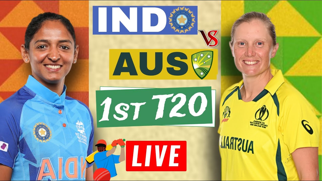 🔴Live INDW vs AUSW 1st T20 Mumbai India Women vs Australia Women