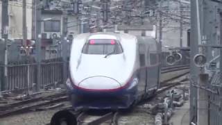 E2系N編成最終運行日　E2系N13編成あさま656号　長野駅発車(2017.3.31)