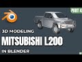 Blender - How to model a car: Mitsubishi L200 (1996) | Part 4 – Wheels, Tires &amp; Final Render