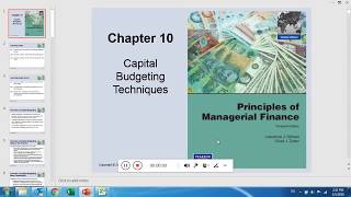 Capital budgeting techniques - Principles of managerial finance