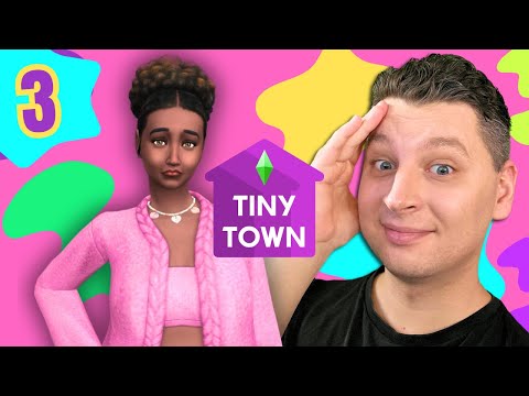 Wylosowaliśmy *TRUDNY* kolor 💗 WYZWANIE *TINY TOWN PL* w Sims 4 / odcinek 3