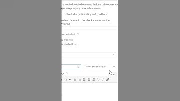 Set Entry Limits For Your WordPress Forms