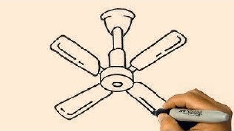 Drawing Tutorial|How to Draw a Ceiling Fan Step by Step