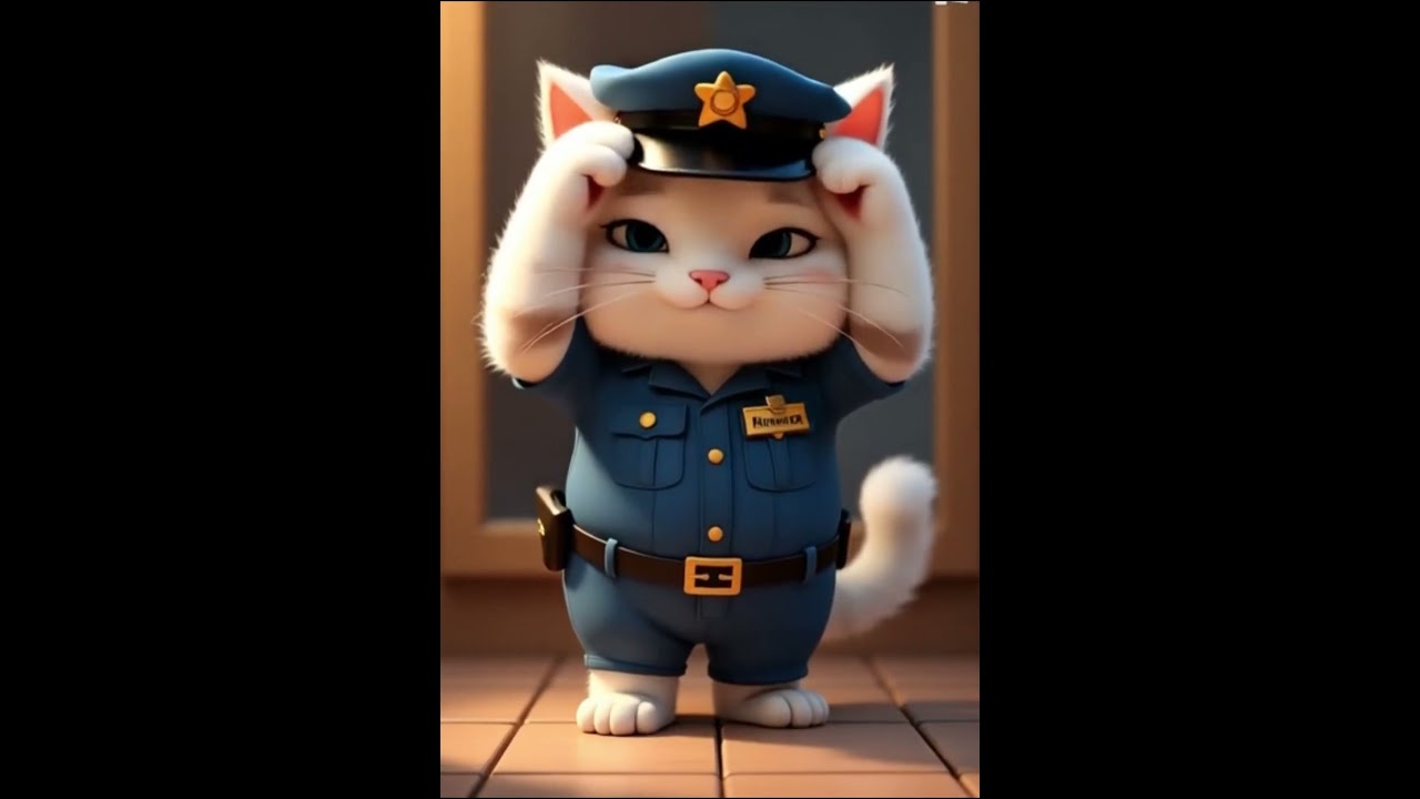 Cat is a police officer  