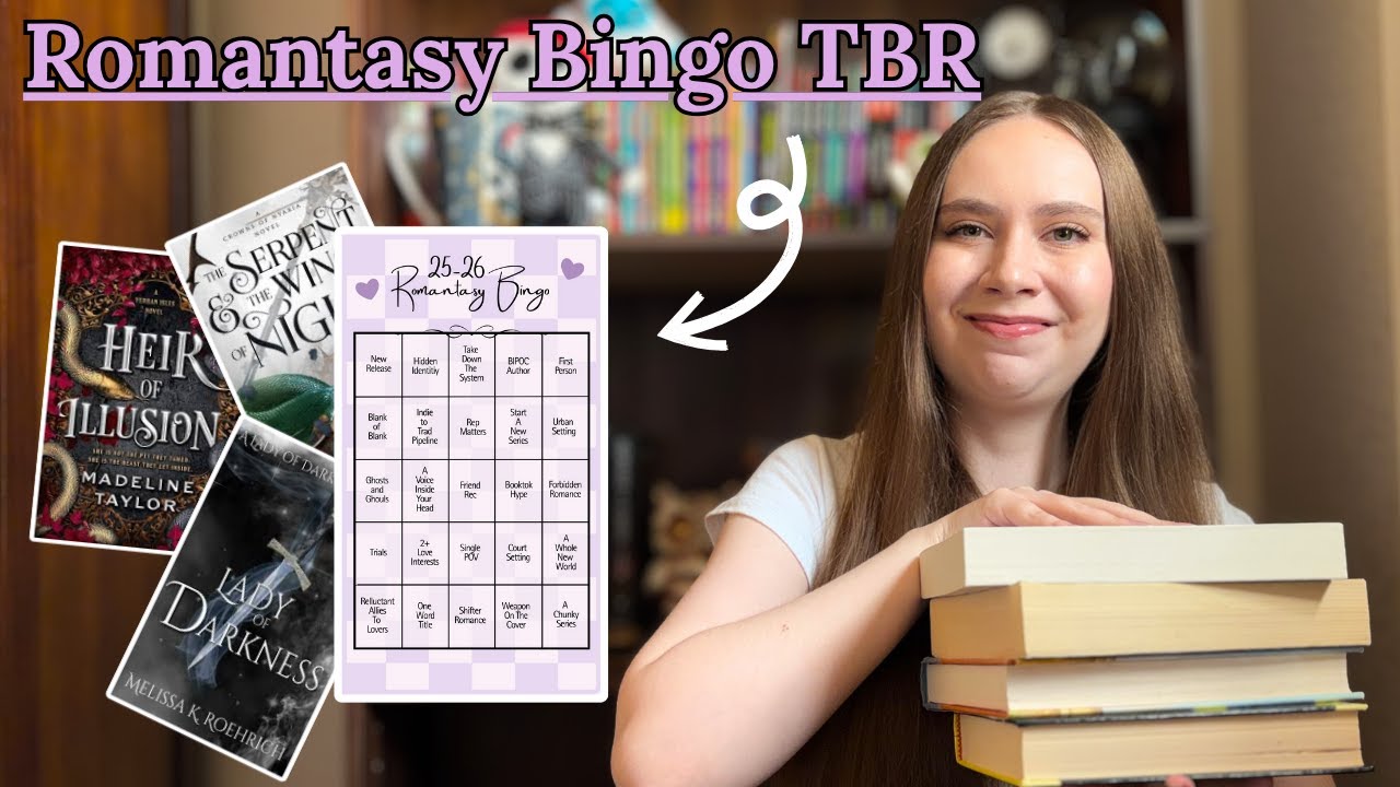 choosing my year long tbr✨📖 | romantasy bingo tbr