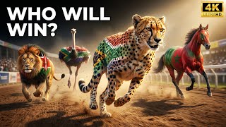 Ultimate ANIMAL RACE: Wild Africa vs Farm Animals! 🏁 Who is Faster? screenshot 5