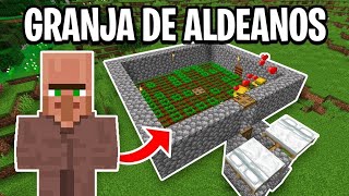 COMO HACER UNA GRANJA DE ALDEANOS EN MINECRAFT SURVIVAL TECNICO