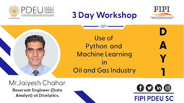 Workshop | day 1 |  Use of Python and machine learning in oil and gas industry