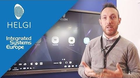 ISE 2018 - Helgi Demonstrates Interactive Flat Panel