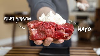 Support my work on patreon: https://www.patreon.com/ethanc recipe
link:
https://www.ethanchlebowski.com/cooking-techniques-recipes/the-mayo-seared-steak
mayo...