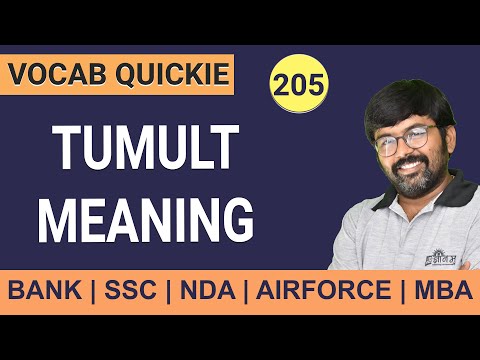 Tumult Meaning  | Learn English Grammar | English Vocab | English grammar for IBPS PO 2019