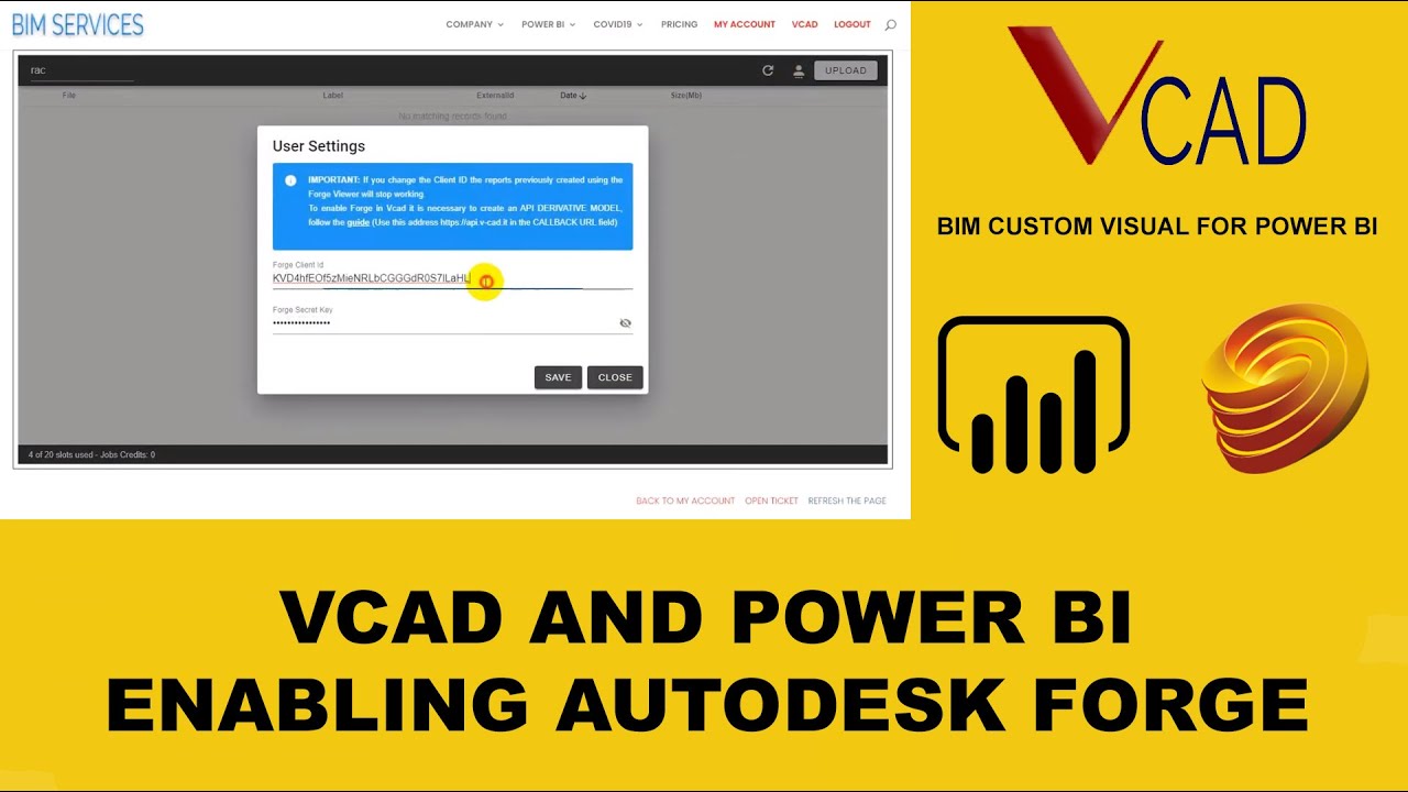 How to enable the Autodesk Forge viewer in Vcad - YouTube