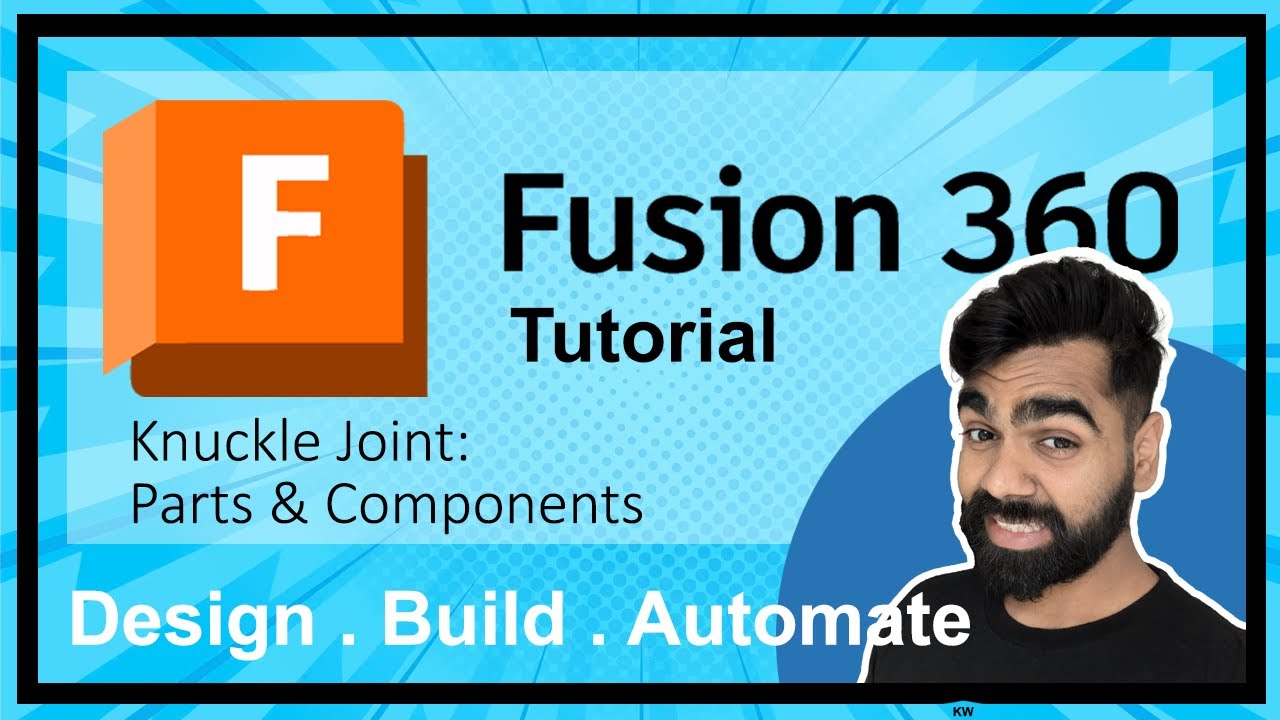 7. Fusion 360 Tutorial - Knuckle Joint : Parts and Components - YouTube