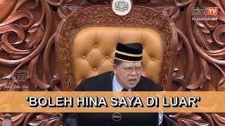 'Di luar terpulanglah, nak kata saya bodoh ke, tak cerdik ke' - Speaker