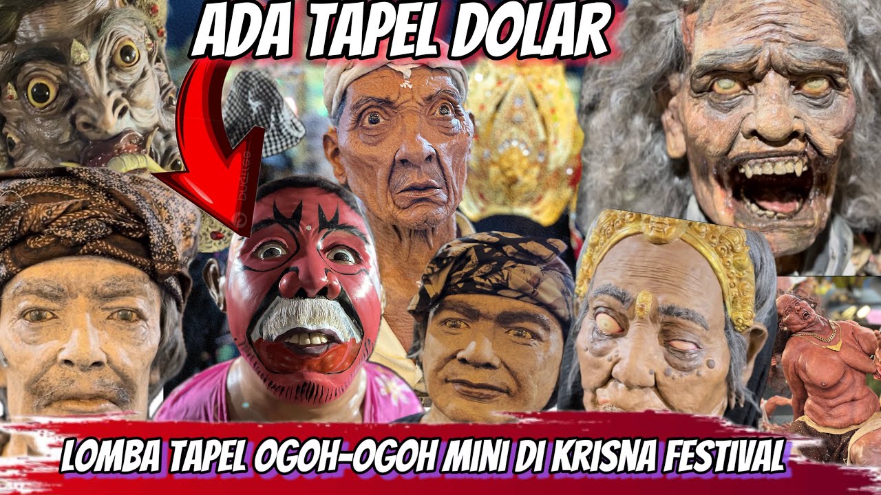 Semua Keren‼️ Ogoh -ogoh Mini 2025 Lomba Tapel Di Krisna Art Festival Saba 2025