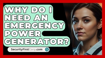 Why Do I Need An Emergency Power Generator? - SecurityFirstCorp.com