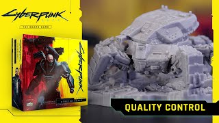 Cyberpunk 2077 – The Board Game Pre-Production Copy Stretch Goal Miniatures Quality Control