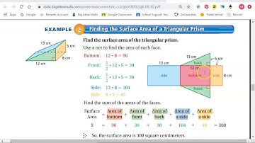 8.2 Surface Area of Prisms Part-2