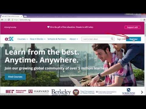 edX.org რეგისტრაცია