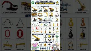 HSE TRAINING GUIDE – ALL CRANE EQUIPMENTCRANE &amp; RIGGING SAFETY TRAININGALL TYPES OF CRANES AND LIFT.