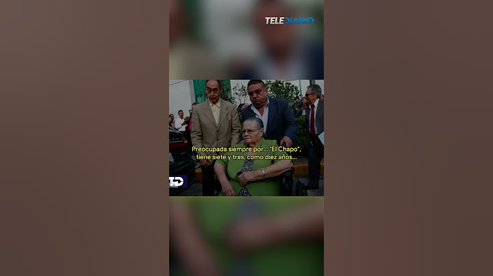 Reportan muerte de Doña Consuelo, mamá de 'El Chapo' Guzmán