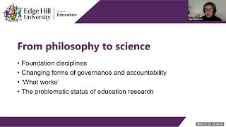 Naomi Hodgson: False dichotomies and the problem of methodology in educational research