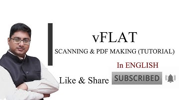 vFLAT application (Scanning & PDF making) tutorial video in ENGLISH