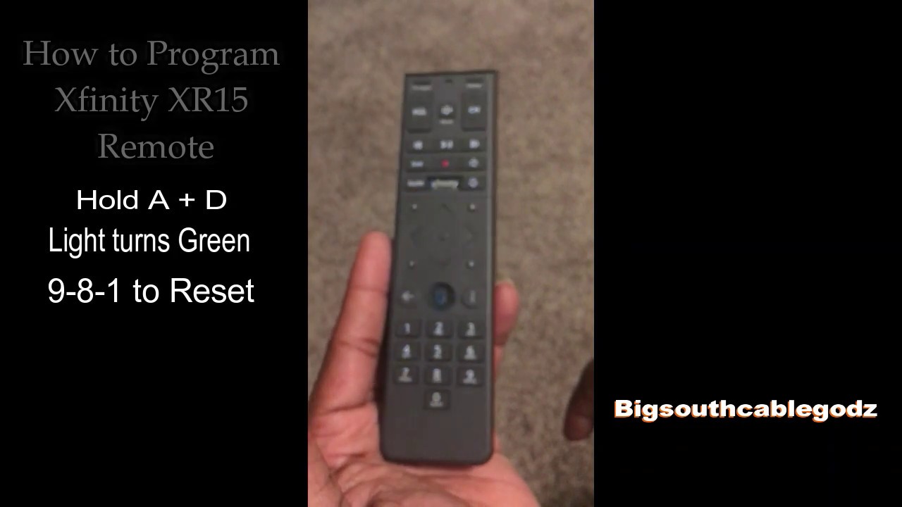 How to RE-program Xfinity Remote to cable box/THE RESET8