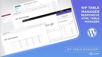 WordPress responsive HTML table manager