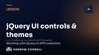 Use jQuery UI Controls & Themes in SPFx Solutions