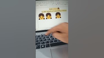 Add a Girl 👧 in MS Word or LibreOffice Writer #manitech