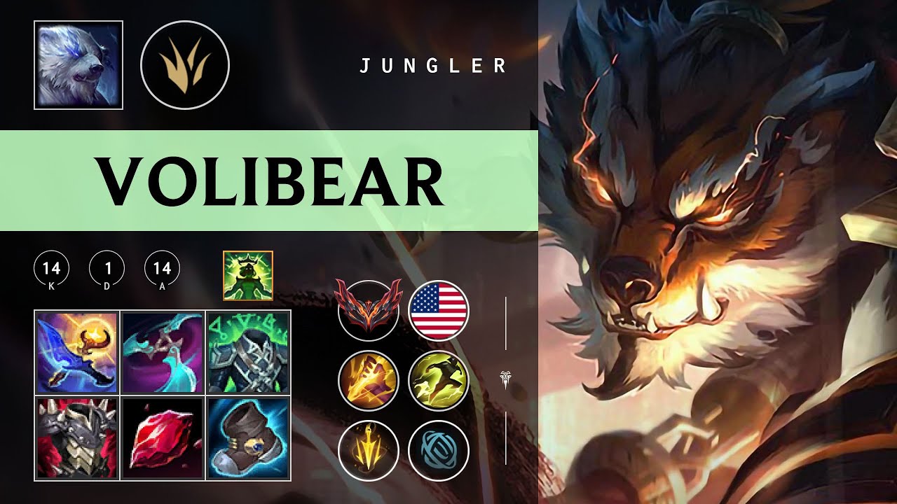 Volibear Jungle vs Diana - NA Grandmaster Patch 26.02