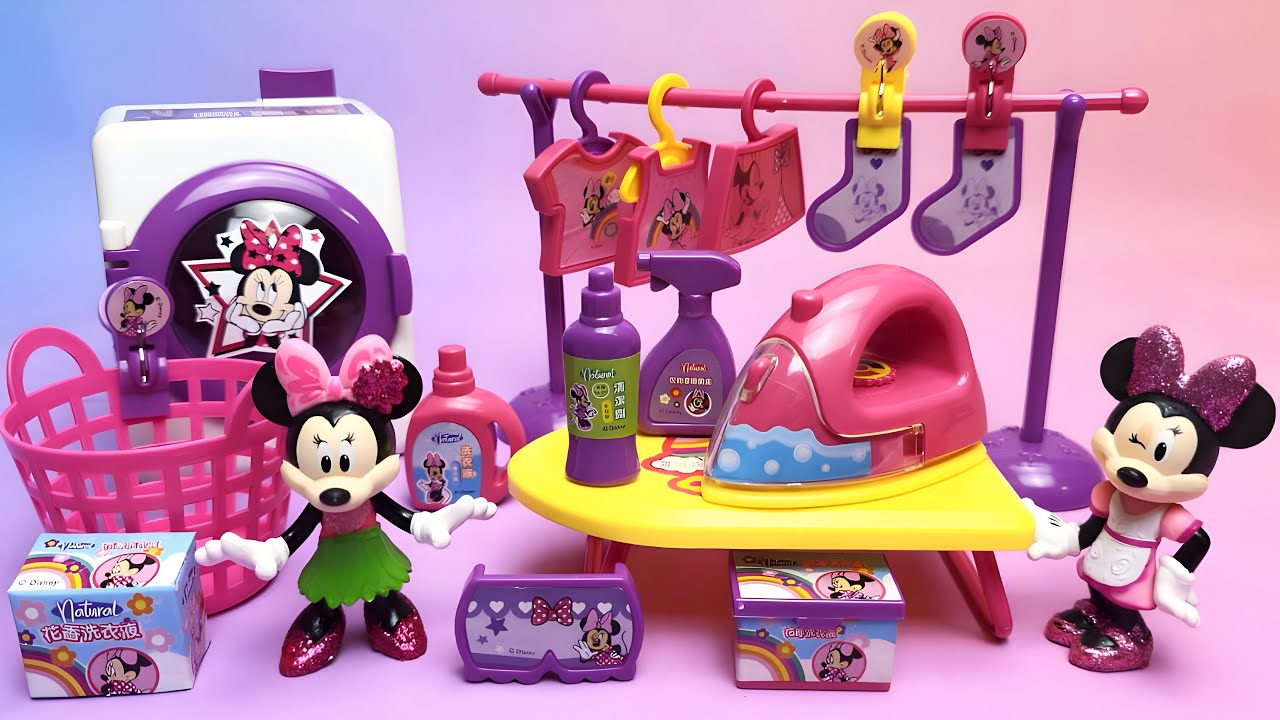 Disney Minnie Mouse Laundry Set Satisfying with Unboxing Compilation Toys ASMR