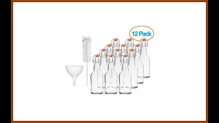 Chefs Star Case Of Twelve 16 Oz Easy Cap Bottles With Funnel And Cleaning Brush Review