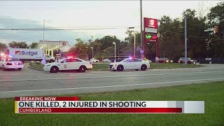 3 shot outside Cumberland gas station, 1 victim dead