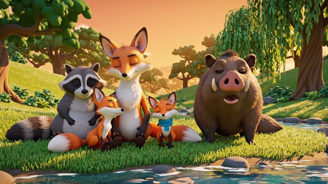 Fox Family Stories: Friendship Day In The Forest  30 Minute Animated Movie for Kids