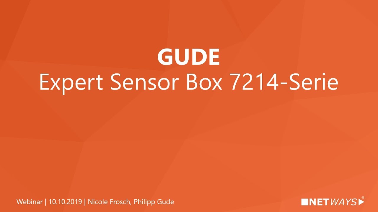 GUDE Expert Sensor Box 7214 (Webinar vom 10. Oktober 2019)