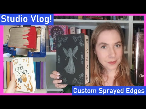 ✨Studio Vlog No. 3 ✨ Custom Sprayed Edges / Small Book Business