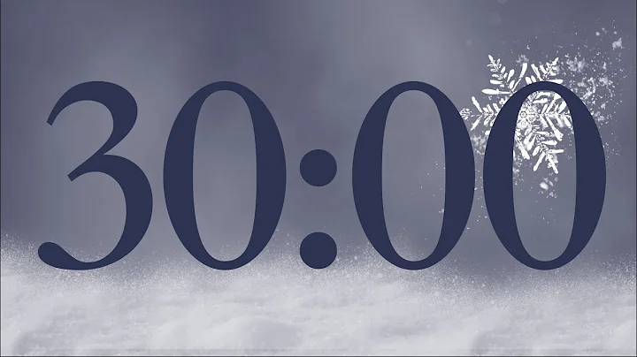 30 Minute Calm Snow Timer (Bass Alarm at End)