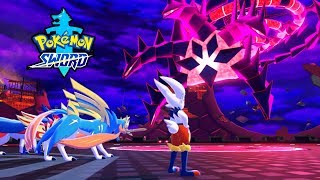 POKEMON SWORD - Eternatus Legendary Pokemon Raid Boss Fight Gameplay with Hop, Zacian, & Zamazenta