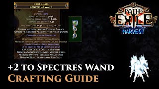 POE Harvest - Crazy 2 to spectre gems convoking wand crafting guide POE Harvest - Crazy 2 to spectre gems convoking wand crafting guide