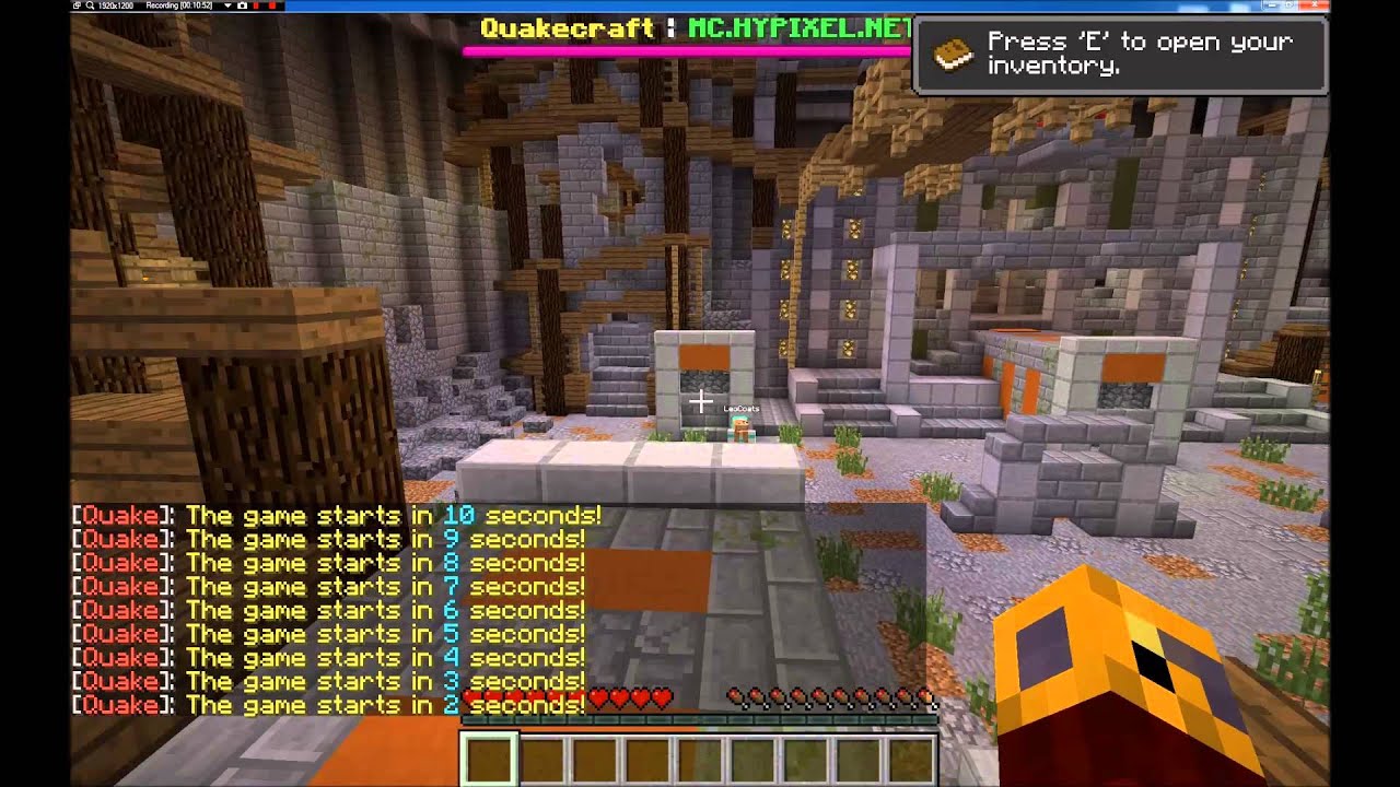 Minecraft Skygames Quakecraft: Pew Pew Cheats