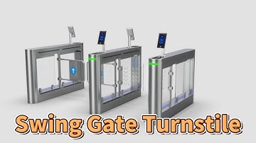 Entrance Control Face Recognition Swing Gate Turnstile 50 Person / min Anti - Pinch