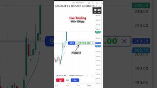 Option trading with 900qty | Bankni live intraday trading shorts optiontrading