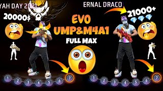 Upgrading Evo Upm & M4A1 Gun Skins Max 21000k Dimonds 🤔 New Dimond 💎 King Finished Gaming 😂