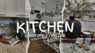 Decorate With Me | After The Holidays!! Simple Kitchen Decor Ideas 2024!!