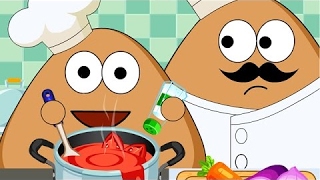 Pou Kitchen Slacking Cartoon - Pou Baby Game for Kids Joseph HtFulmer