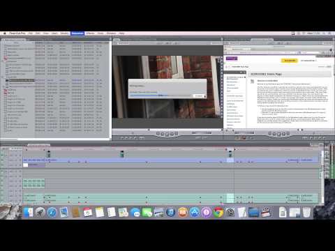 Final Cut Pro 7 running under OSX Yosemite 10.10